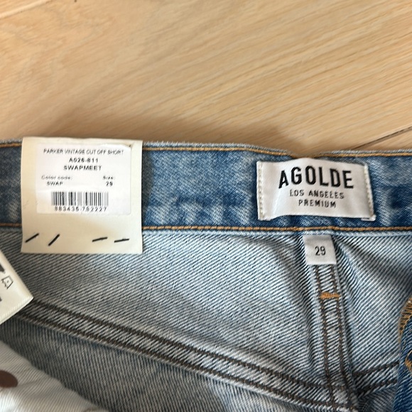 Agolde Parker Vintage Cut Off Shorts - Swapmeet - Picture 2 of 4